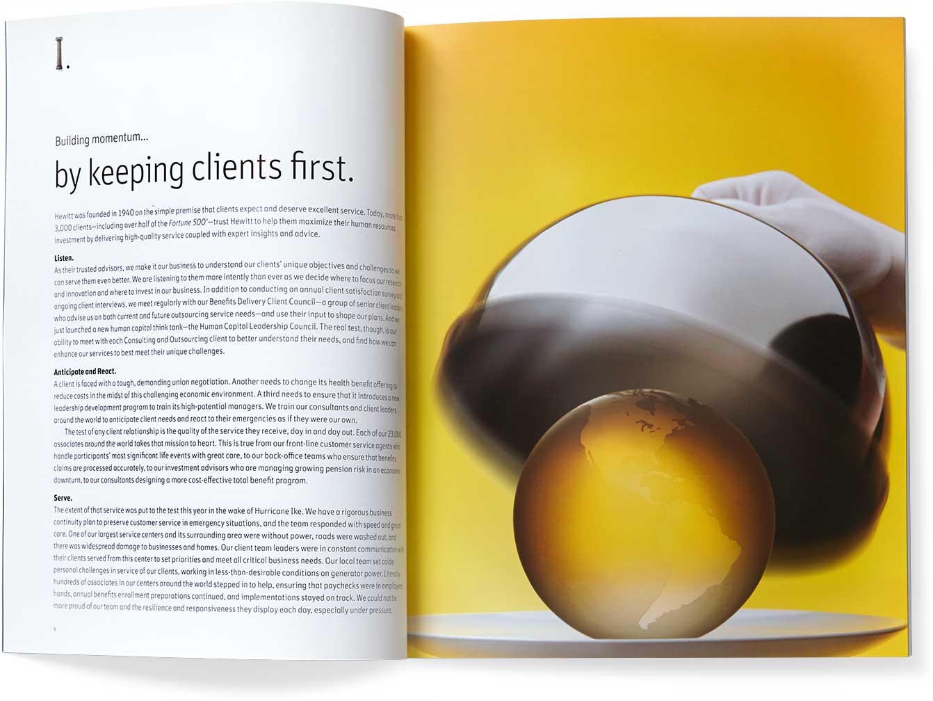 hewitt_annual-report-spread-1.jpg Art Direction by: Bart Crosby, Crosby Associates